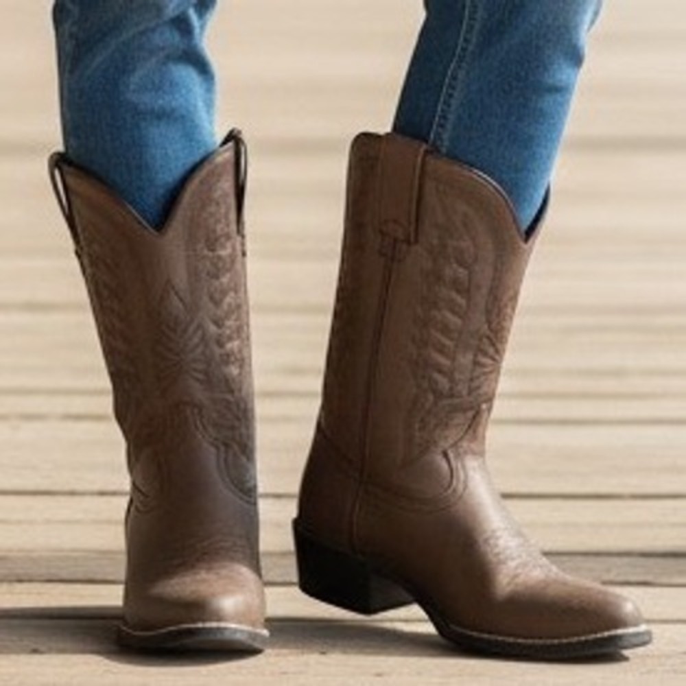 Durango BT804 Eagle Western Cowboy Boots Kids Size 10 Brown